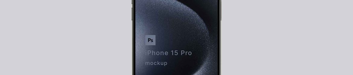 iPhone 15 Pro Mockup in PSD