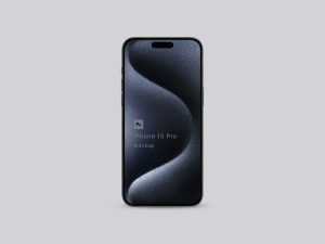 iPhone 15 Pro Mockup in PSD