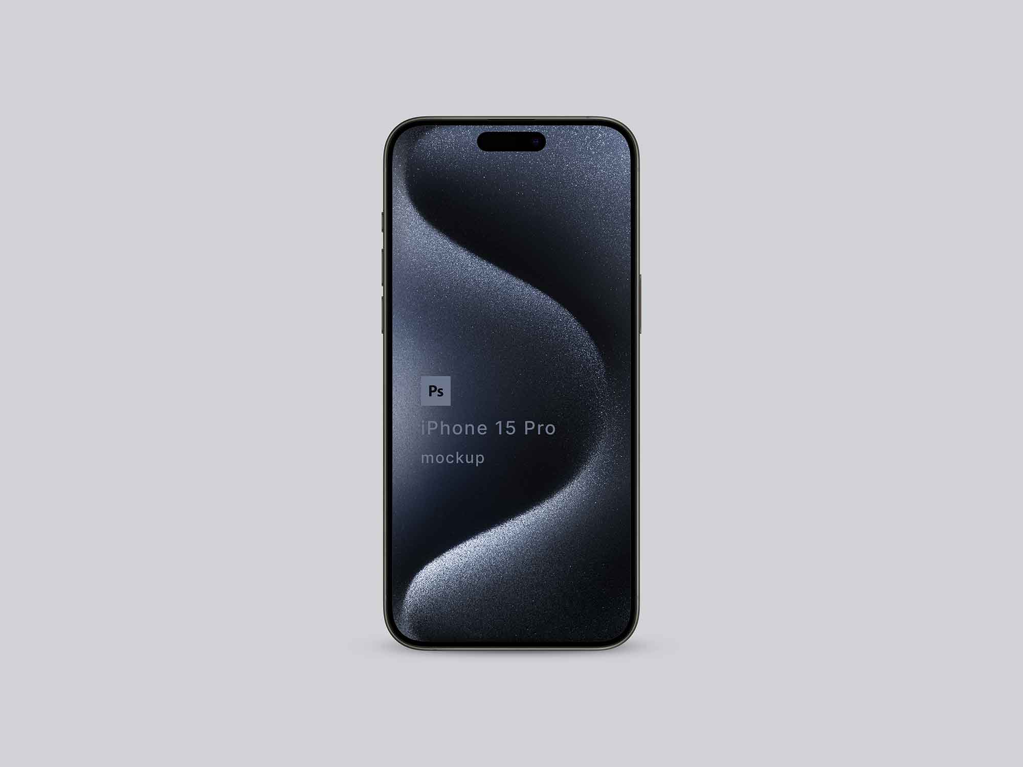 iPhone 15 Pro Mockup in PSD