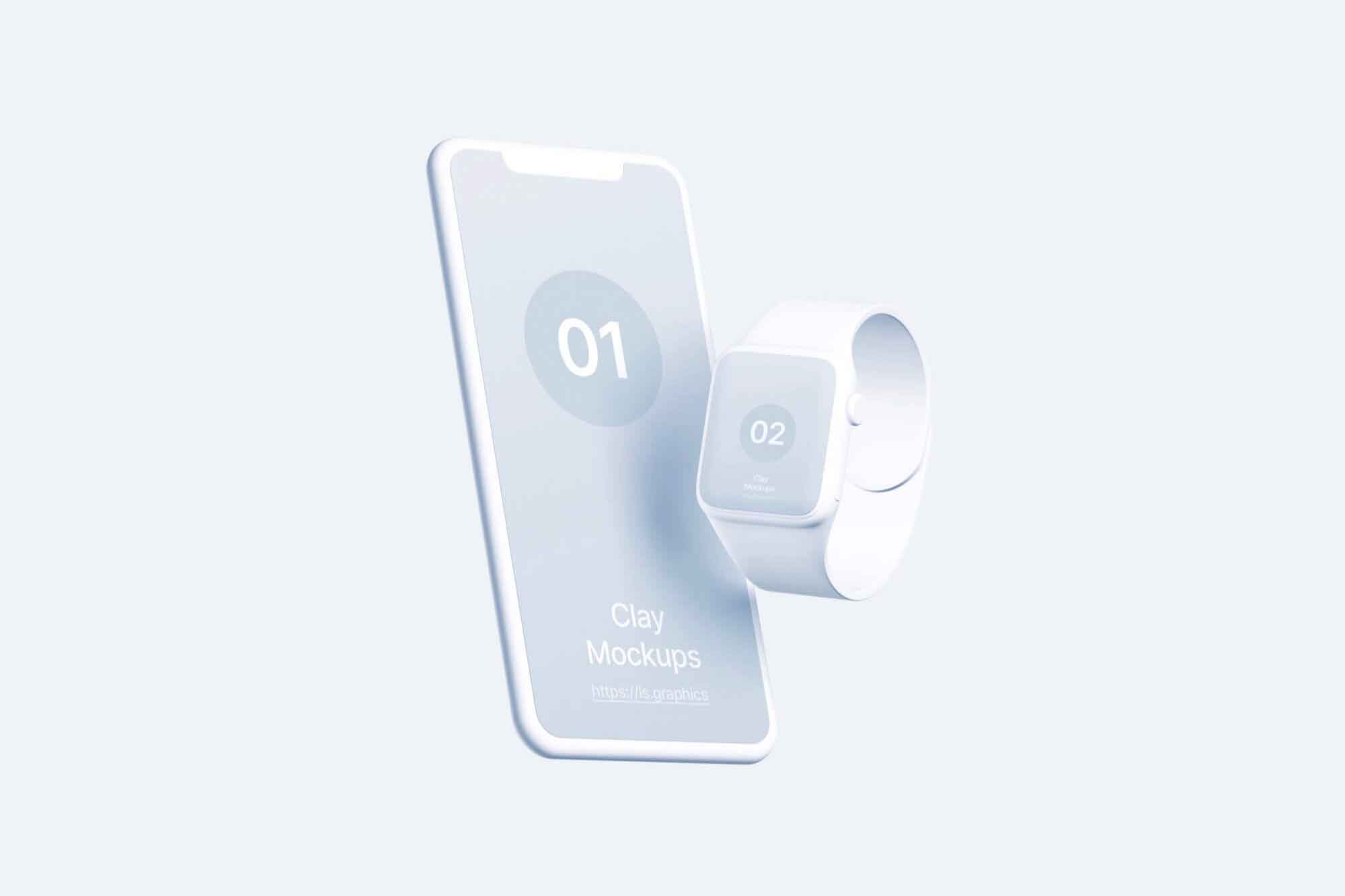 iPhone and Watch Mockup