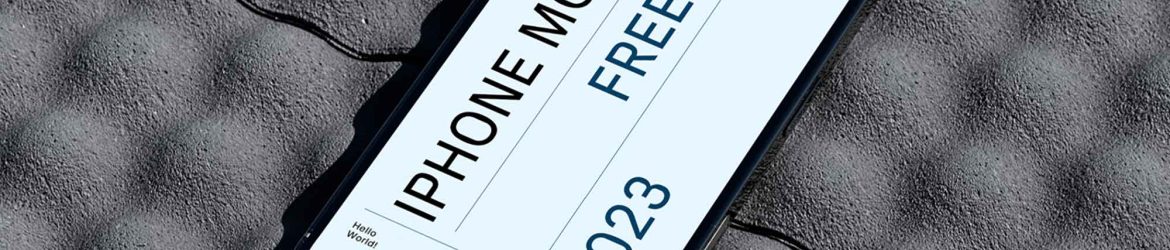 iPhone on Tile Mockup