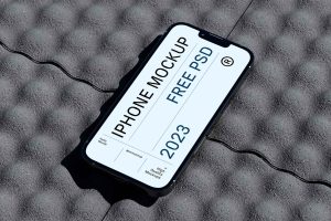 iPhone on Tile Mockup