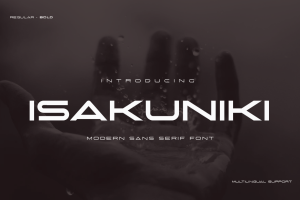ISAKUNIKI Font