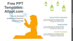 Islamic Prayer PowerPoint Diagram
