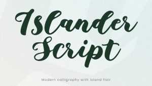 Islander Script Font › Fontesk