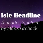 Isle Headline Font Family
