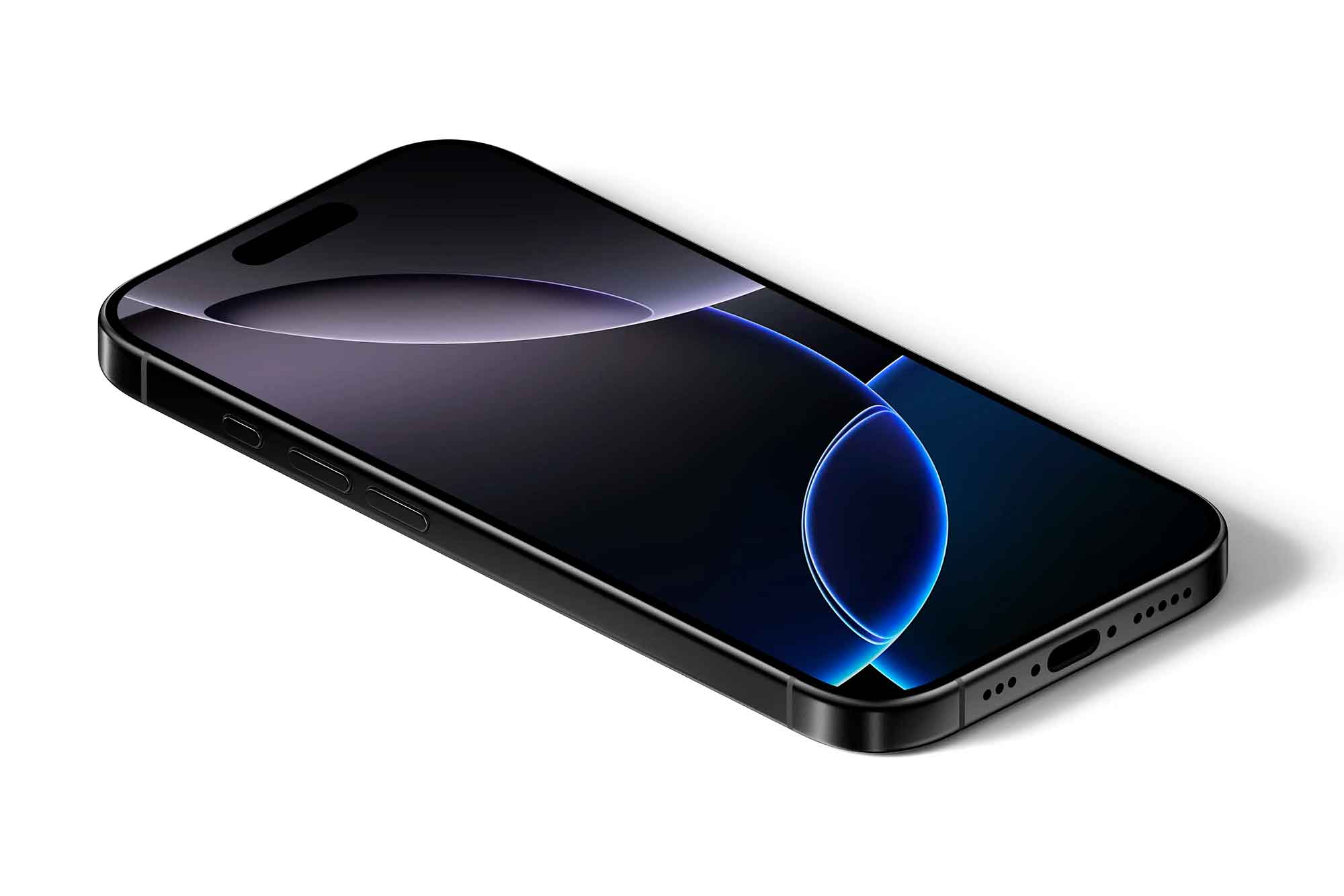 Isometric iPhone 16 Pro Mockup