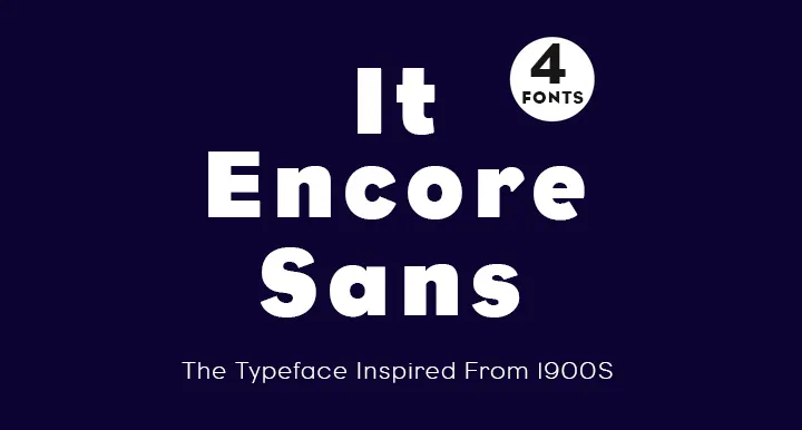 IT Encore Sans Typeface