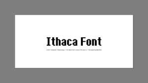 Ithaca Font › Fontesk