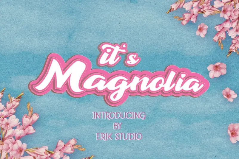 It’s Magnolia Bold Script Font