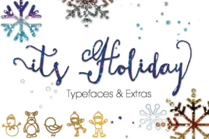 ItsHoliday Font,Fun Calligraphy Font