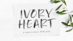 Ivory Heart Font › Fontesk