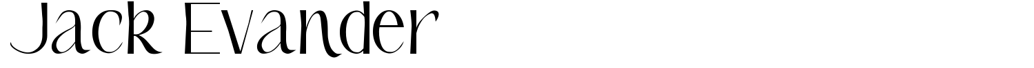 Jack Evander Font - 1001 Free Fonts