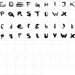 Jack The Ripper Font - Fonte Grátis Mapa de caracteres da fonte Jack The Ripper Font