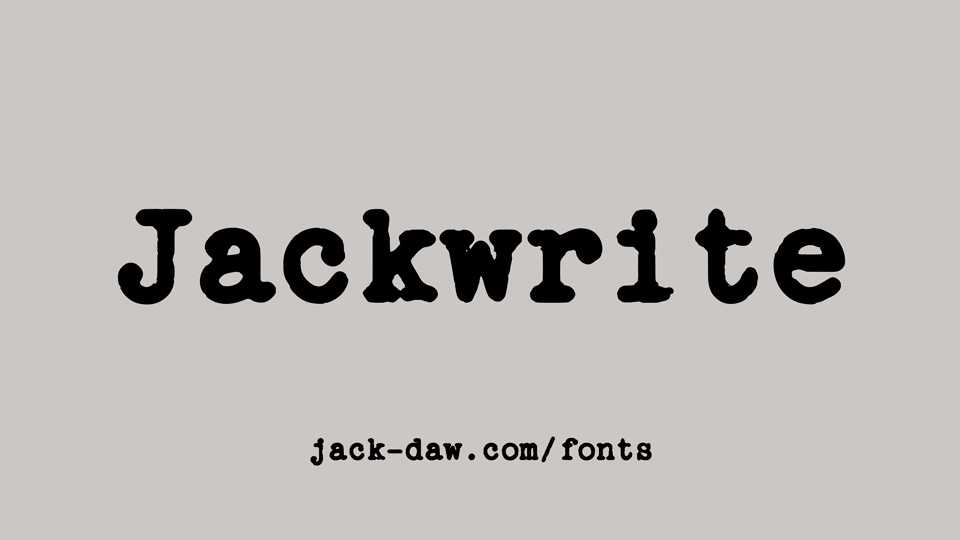 Jackwrite Font Family › Fontesk
