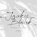 Jacky Black Handwritten Font