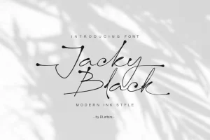 Jacky Black Handwritten Font