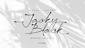 Jacky Black Script Font › Fontesk
