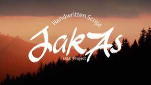 Jakas Script Brush Font › Fontesk