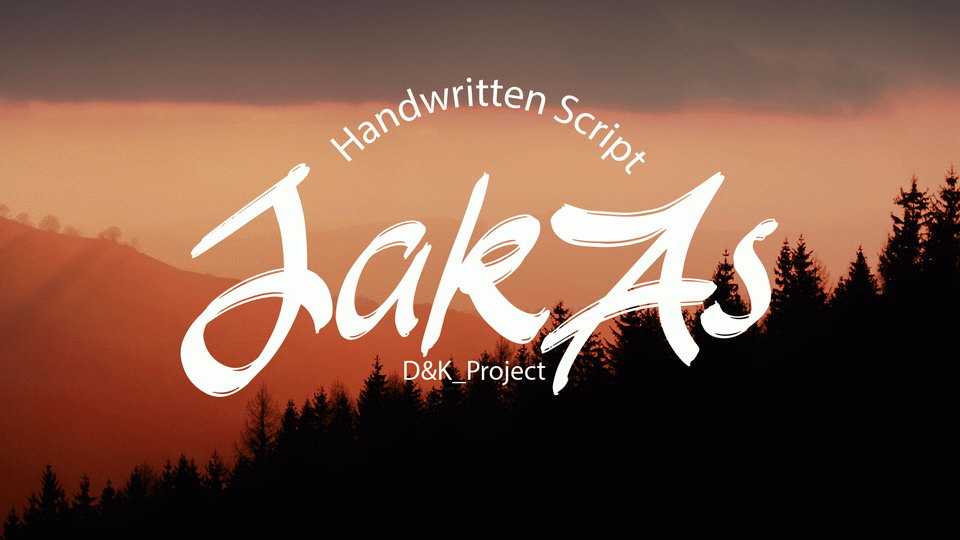 Jakas Script Brush Font › Fontesk