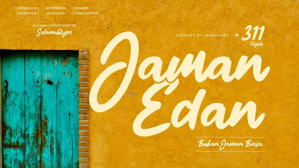 Jaman Edan Script Font › Fontesk