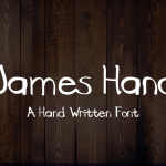James Hand Font