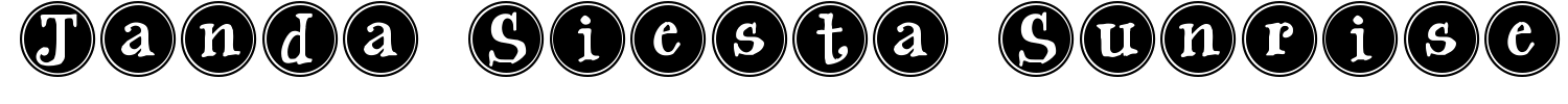 Janda Siesta Sunrise Font