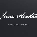 Jane Austen Signature Font