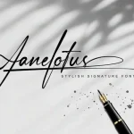 Janelotus Handwritten Font