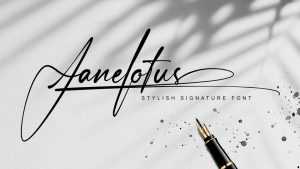 Janelotus Signature Font › Fontesk