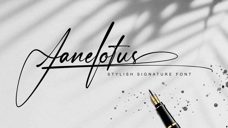 Janelotus Signature Font › Fontesk