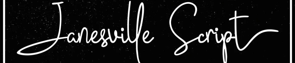 Janesville Script Font
