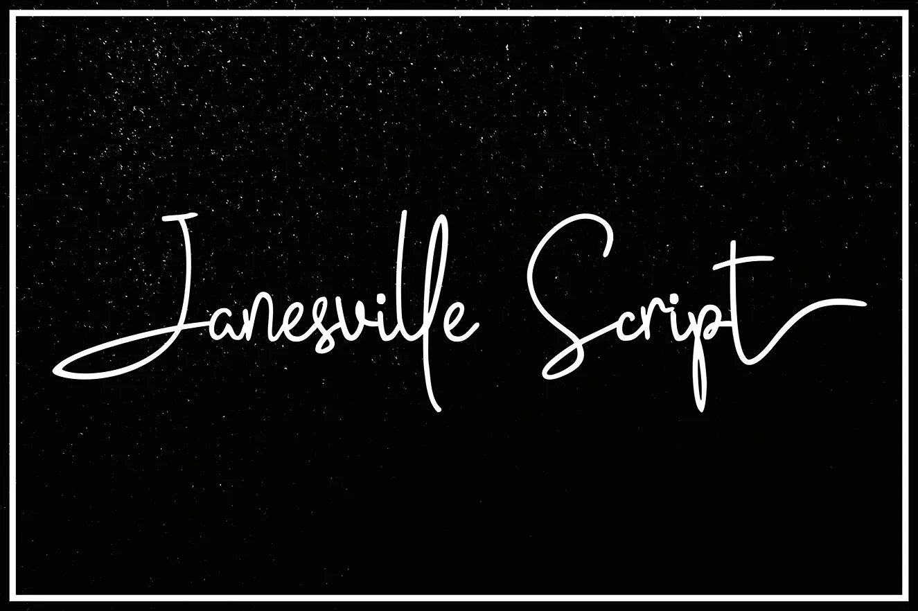 Janesville Script Font