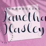 Janetha Hasley Script Font