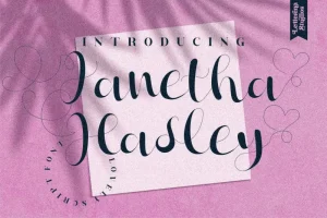 Janetha Hasley Script Font