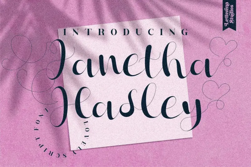 Janetha Hasley Script Font