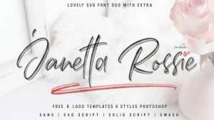 Janetta Rossie Script Font › Fontesk