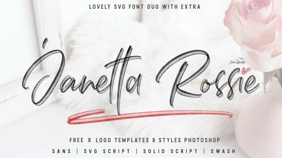Janetta Rossie Script Font › Fontesk