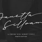 Janetta Silloam Signature Font - Fonte Grátis Janetta Silloam Signature Font