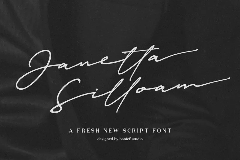 Janetta Silloam Signature Font