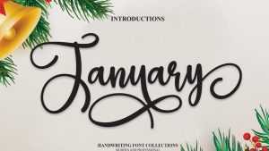 January Font › Fontesk