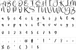 Mapa de caracteres da fonte Japanese Font