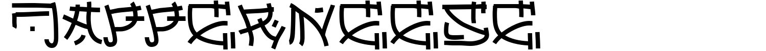 Japperneese Font