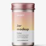 Jar with metallic cap / metallic