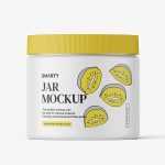 Jar with tampered lid mockup / matt - Free PSD Download Jar with tampered lid mockup / matt