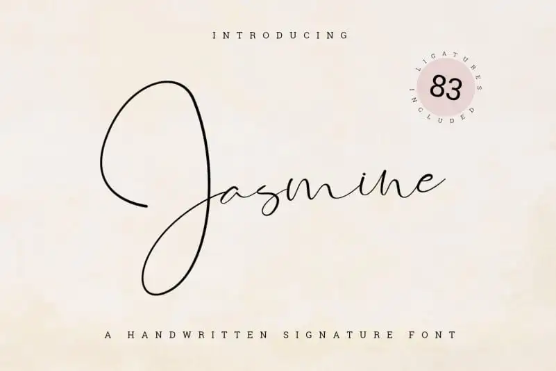 Jasmine Signature Font