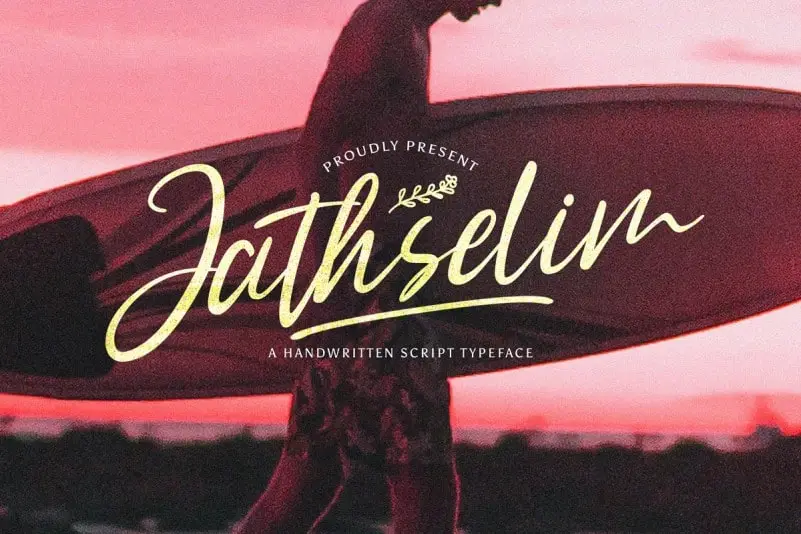 Jathselim Script Font