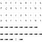 Mapa de caracteres da fonte Java Mango Font