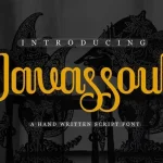Javassoul Script Font - Fonte Grátis Javassoul Script Font