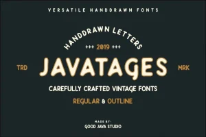 Javatages Bold Vintage Font